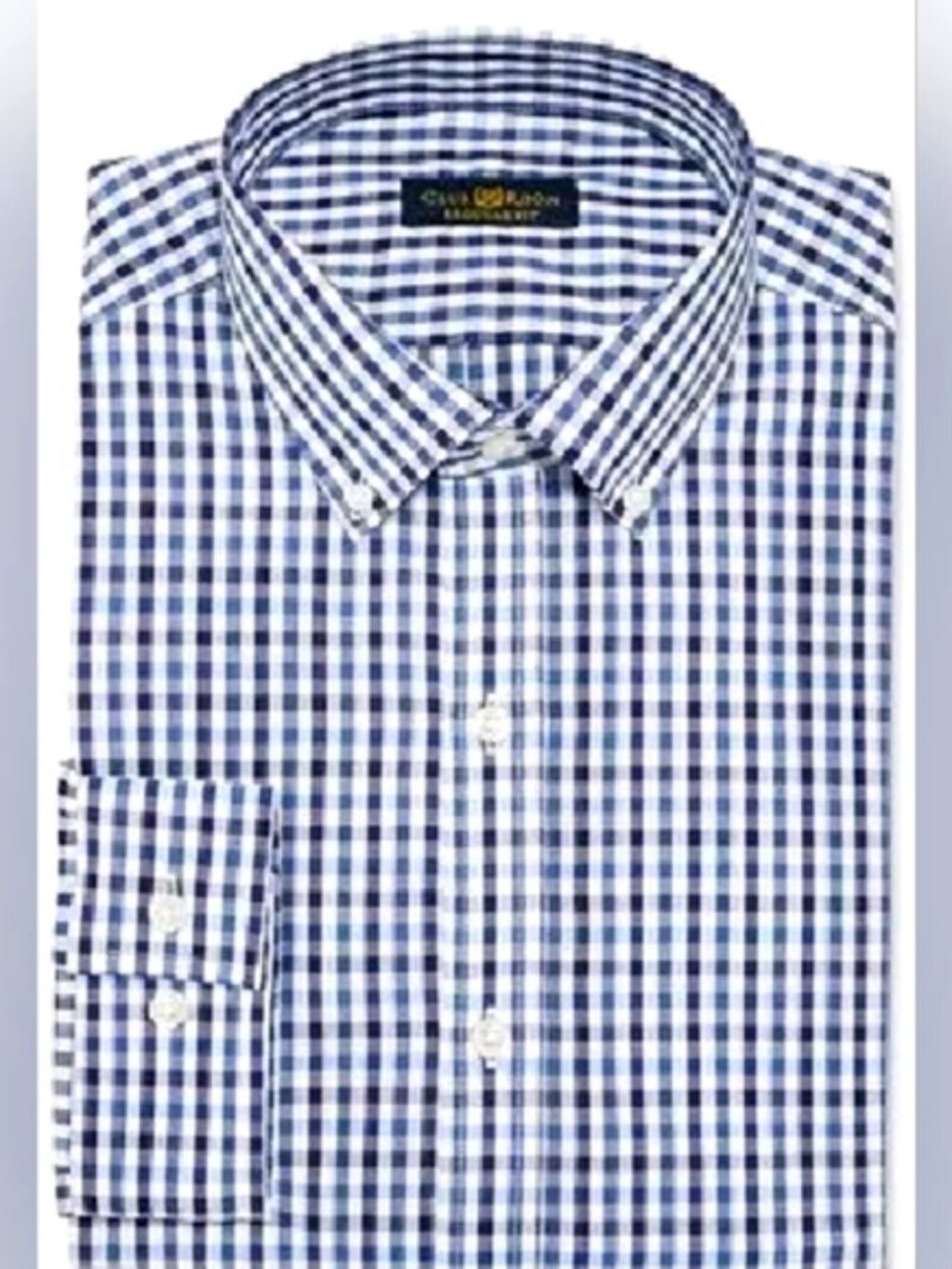 Club Room Blue Checkered Men's Shirt 16